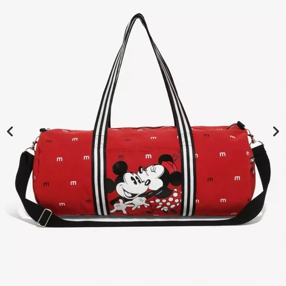 Disney Loungefly Mickey and Minnie Duffle Bag - Like New! - Picture 1 of 7